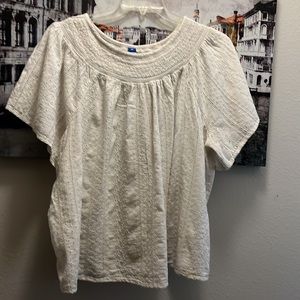 #178Embroidery 100% Blouse,Old Navy(made in India)55% cotton 45% polyester size2